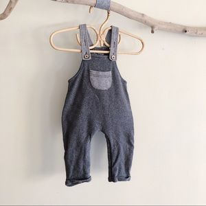 French terry adjustable baby overalls